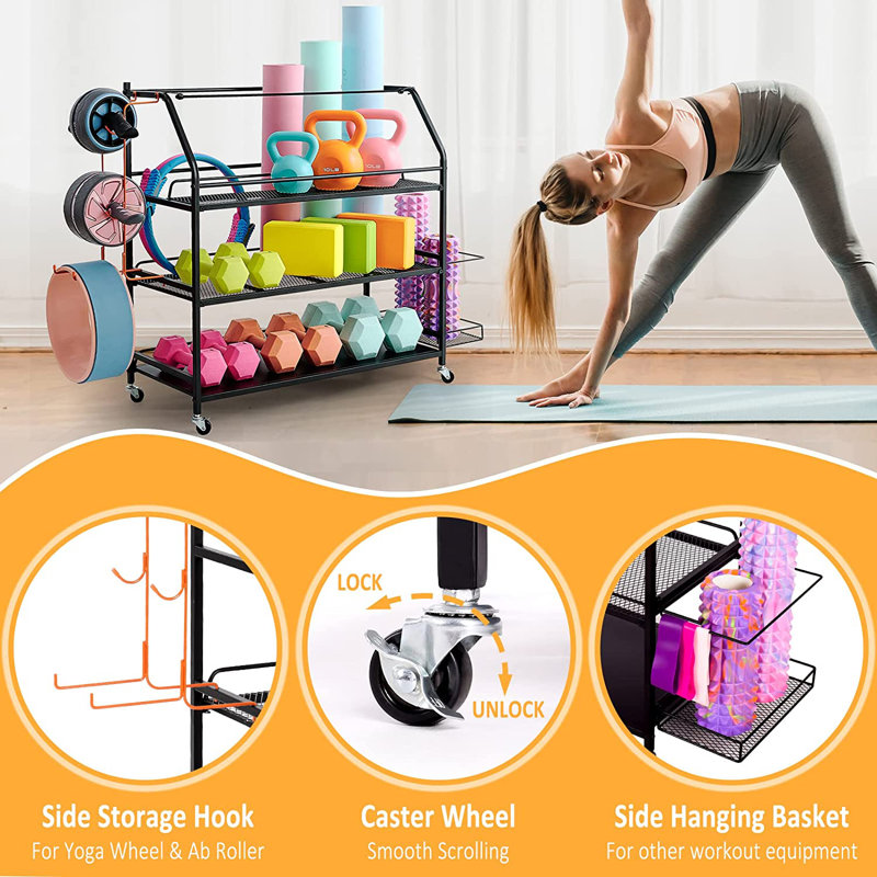 Freestanding Home Gym Storage Sports Rack