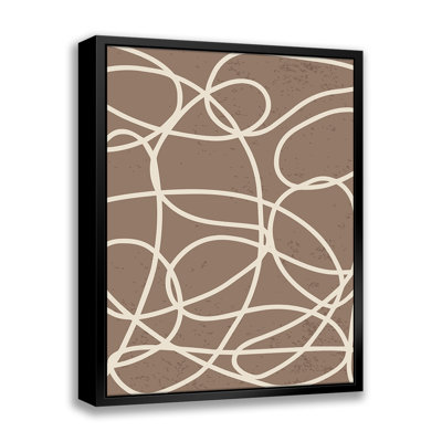 Lines Lines Lines 2  Floater Frame Print on Canvas