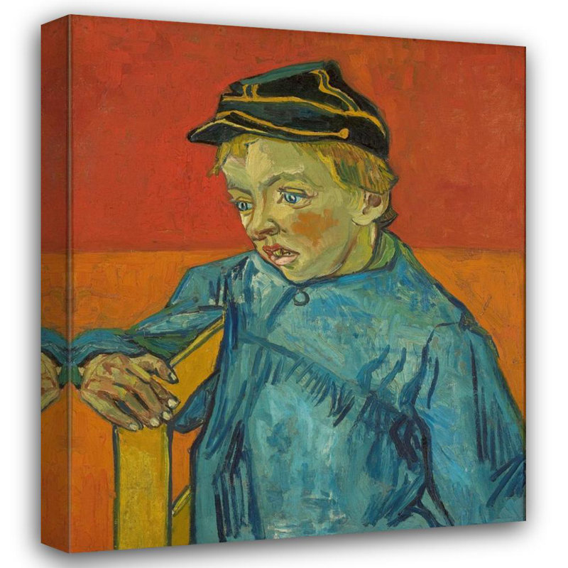 «The Schoolboy» par Vincent Van Gogh - Art mural sur toile tendue avec châssis, H 48 po x l 33 po
