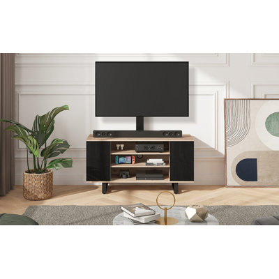 Tv Stand With Mount For 32-70 Inch Tvs With Wood Console by Millwood Pines