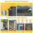 6x4 ft All-Weather Outdoor Storage Shed – Black, with Hinged Door & Padlock-121341900-121341898