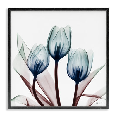 Giclée encadrée chic et translucide bleue, design par Albert Koetsier