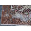 Tapis de chambre à coucher, tapis turc, tapis de sol, tapis 5 pi x 6,4 pi, tapis rétro, tapis orange