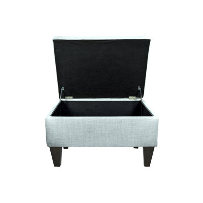 Repose-pieds de rangement rectangulaire en velours de 22 po de large Zaylee