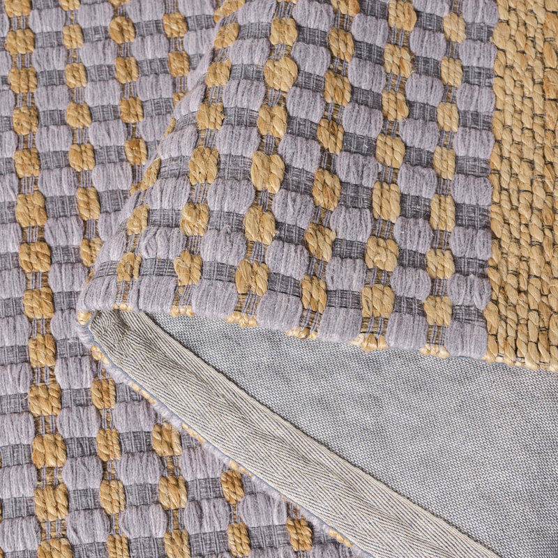 Martha Stewart 9529 Hand Tufted 40% Jute; 40% Wool; 20% Cotton Geometric Rug, Square 6'