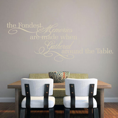 Text & Numbers Non-Wall Damaging Wall Decal