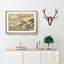 Cranes Beside a Lake by Hashimoto Gaho - Picture Frame Painting Print on MDF-55621161-55621159