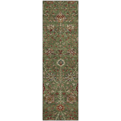 Premium Machine Washable Dahl AMF1085 Floral Rug