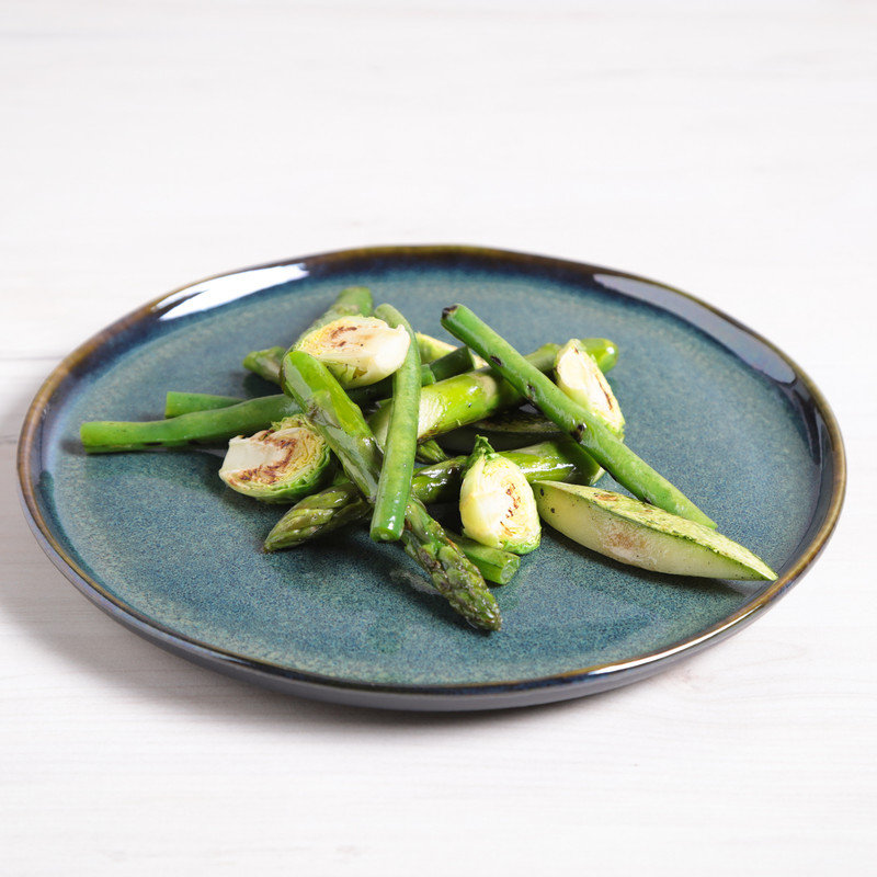 Assiette à apéritif en grès organique, 8,4 po (ensemble de 6)