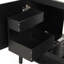 Meuble-lavabo 36 po avec lavabo, armoire de salle de bain multifonctionnelle avec portes et tiroirs, cadre en panneau de fibres à densité moyenne et panneau de fibres à densité moyenne, noir