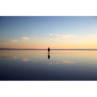 Old Man Walking - Wrapped Canvas Print