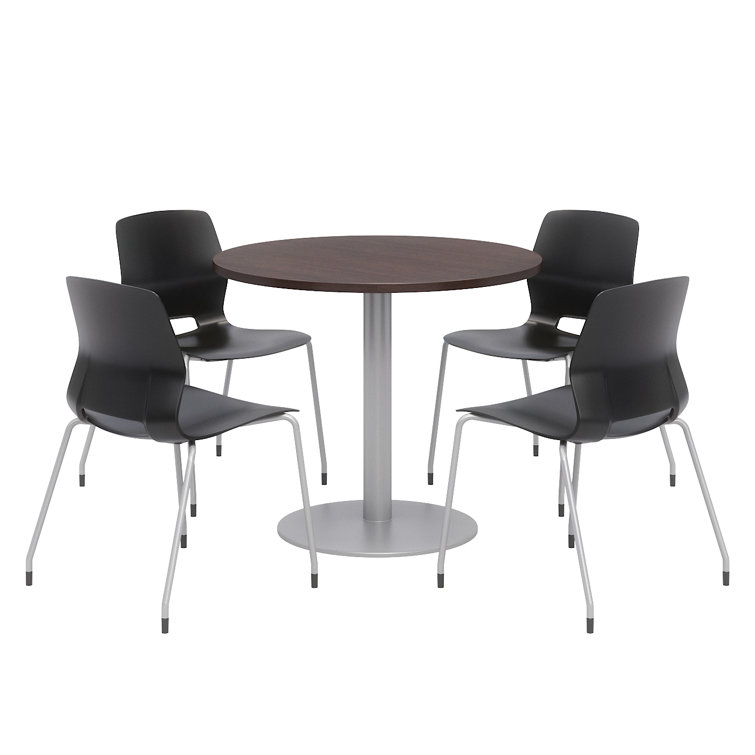 Round Breakroom Table and Chair Set