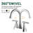 Centerset 2-handle Bathroom Faucet with Drain Assembly-100607418