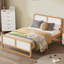 Lit plateforme en bois massif de style moderne pour enfants, adolescents, adultes, sans sommier tapissier-2041792694