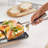 Calphalon  Premier Ceramic Nonstick 11" Square Griddle, Mushroom Gray