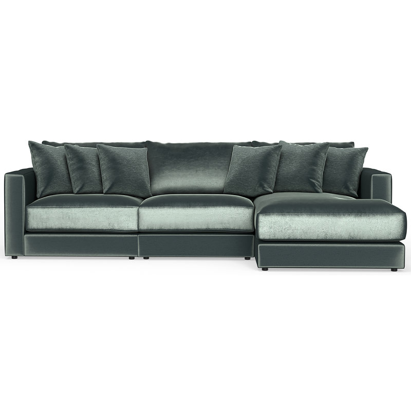 Chuf surdimensionné rond trois pièces Rondale, Mélange de polyester vert