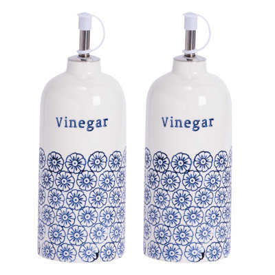 Porcelain Single Oil / Vinegar Cruet