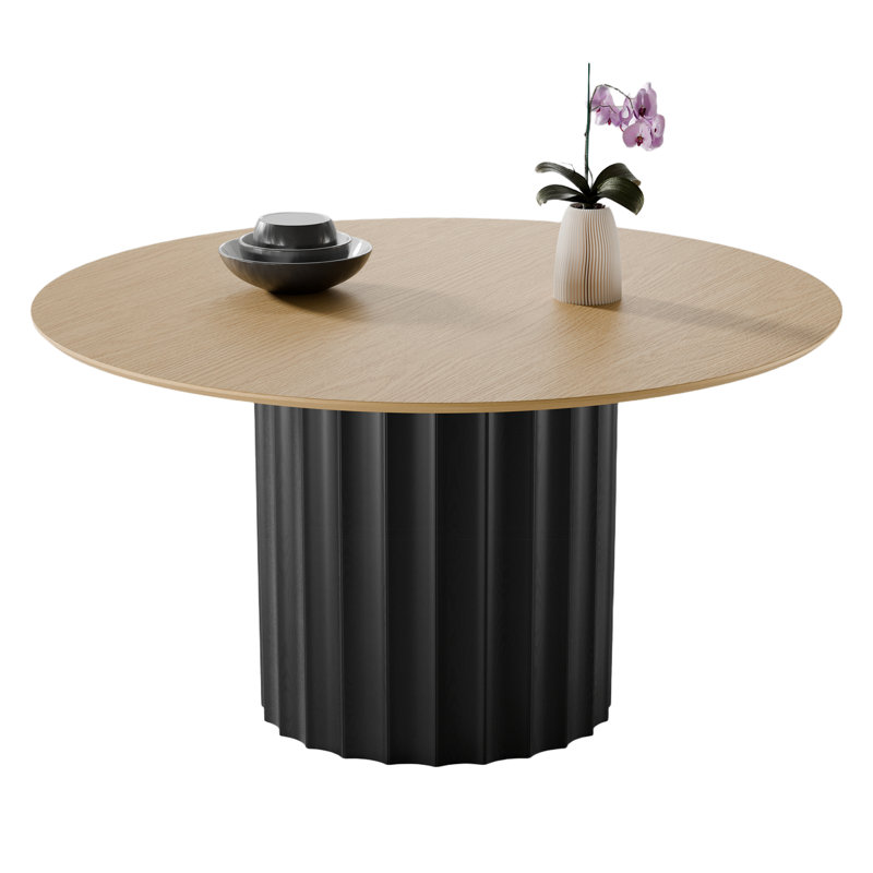 Table de salle à manger Soild, 30"H x 60"L x 60"W, Bois de chêne