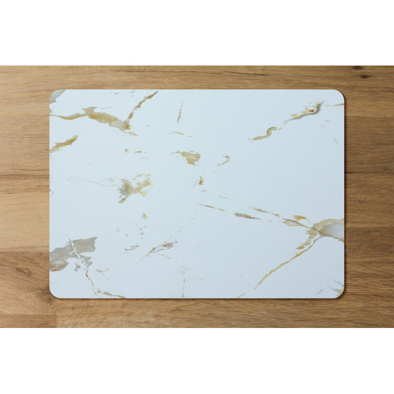 Shay Polyester, Wood No Pattern Rectangle Placemat