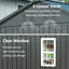 6 x 6 pi Remise de rangement extérieure durable avec ensemble de fenêtre et de fondation pour meubles de jardin et outils, noir