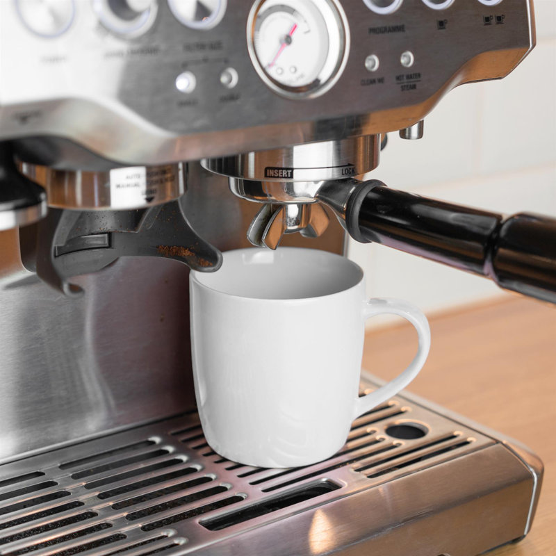Argon Tableware - Coloured Coffee Mugs, White