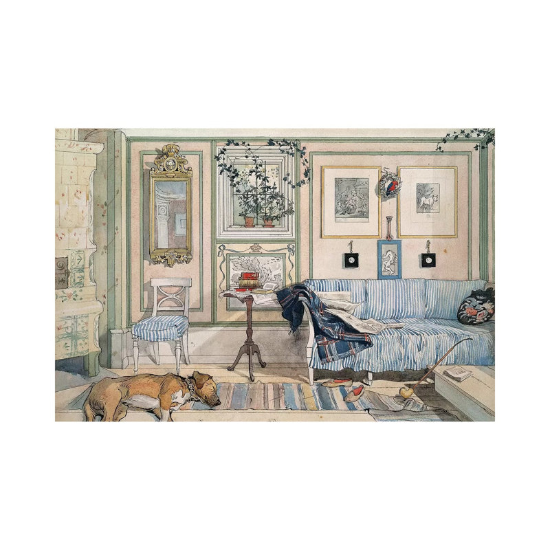 Larsson: Home, C.1895 by Carl Larsson - Painting on Canvas, Wrapped Canvas, 66.04 cm H x 45.72 cm W