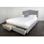 Lit plateforme tapissier avec 2 tiroirs et lattes en bois Transon-115189119