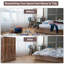 Armoire de rangement polyvalente avec garde-robe et garde-robe-2075273668