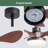 Ceiling Fan, 24" Small Ceiling Fan with Light remote control ,Modern Low Profile black Ceiling Fan, 6-Speeds Quiet Reversible DC motor-1904749321