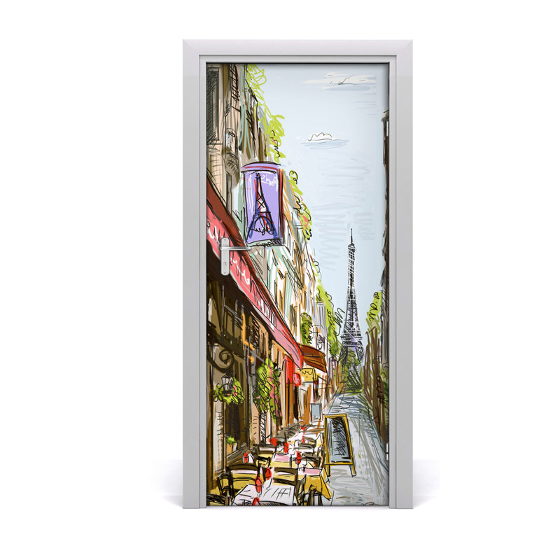 Eiffel Tower Door Decal