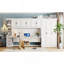 Lit escamotable simple avec armoire murale, armoire et bureau-748803470