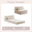 Canapé à compression, canapé-lit convertible au sol, canapé modulaire à désossage bricolage modulaire, aucun assemblage requis-1590832957