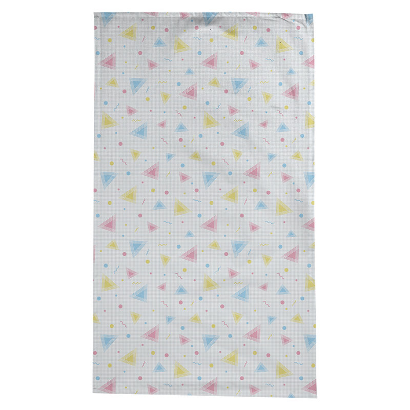 Nappe à motif 90s Leffel, Jaune / Rose