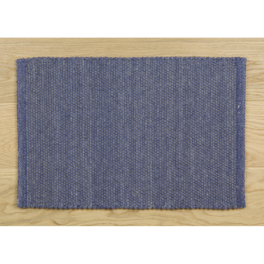 Solid Colour Wool Area Rug
