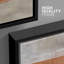 «Brown and Grey Geometric Color Blocks Abstract Shapes Chic Ultra on Canvas», reproduction de 3 pièces-94434392-94434394