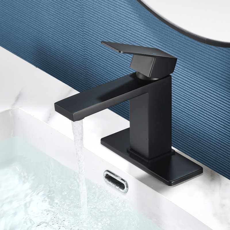 Bathroom Faucet, Modern Single Handle Bathroom Faucets for 1 or 3 Hole Bathroom Sink Faucet Vanity Washbasin Faucet Lavatory Mixer Taps with Pop-up Drain and Supply Hoses