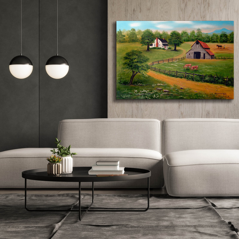 «The Farm» par Arie Reinhardt Taylor, H 40 po x l 60 po x P 1,5 po