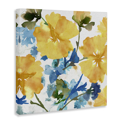 " Yellow & Blue Hibiscus "