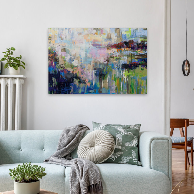 Abstract Blu - Forecast, 24" H x 36" W