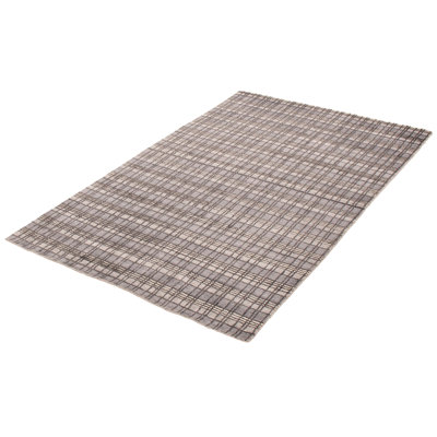 Tapis gris en laine tissé à la main Dorcaster