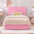 Huntsville 4-Drawer Velvet Upholstered Platform Bed-242197127-232083511