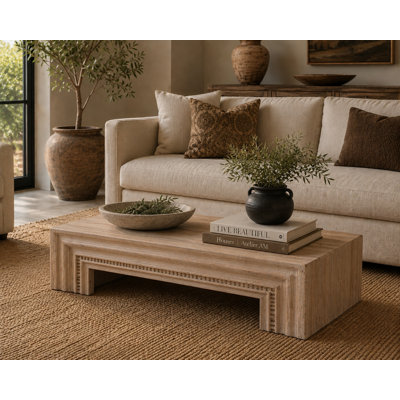 Table basse simple en bois massif