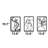 3 Pieces Metal Rectangle Couples Wall Décor