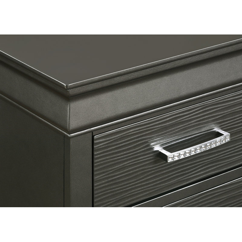 Table de chevet Mayodan, gris