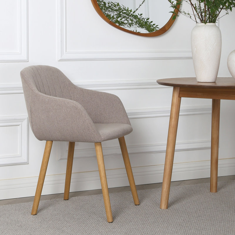 Upholstered Armchair, Beige