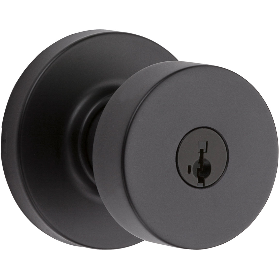 Pismo Round Keyed Entry Knob featuring SmartKey Security™ Kwikset 