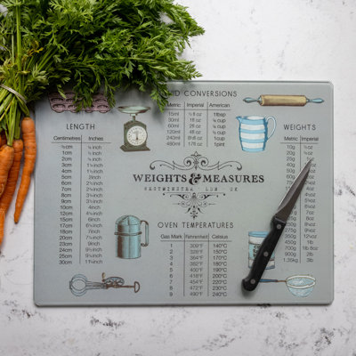 Weight and Measurement Chopping Board