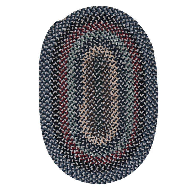 Tapis réversible en laine Lettie, Ovale 10 pi x 13 pi