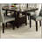 Modern Faux Marble Top Dining Table with Shelve Storage Base, Birch Wood and MDF Construction for Durability