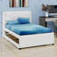 Platform Bed with Trundle Featuring Adjustable Design, Flat Storage or Erected Guest Bed-2015552773